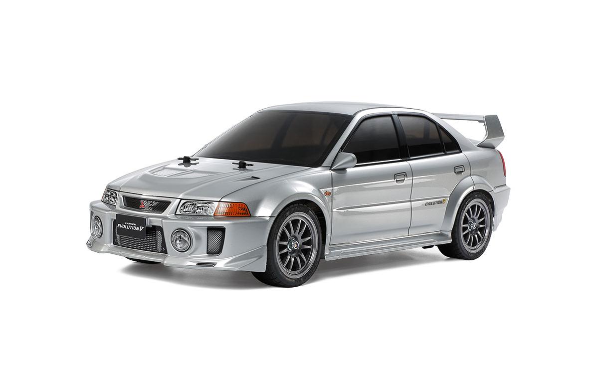 Tourenwagen Mitsubishi Lancer EVO V TT-02 Kit mit ESC, 1:10<br>On-Road Modell auf bewährtem TT02 Chassis