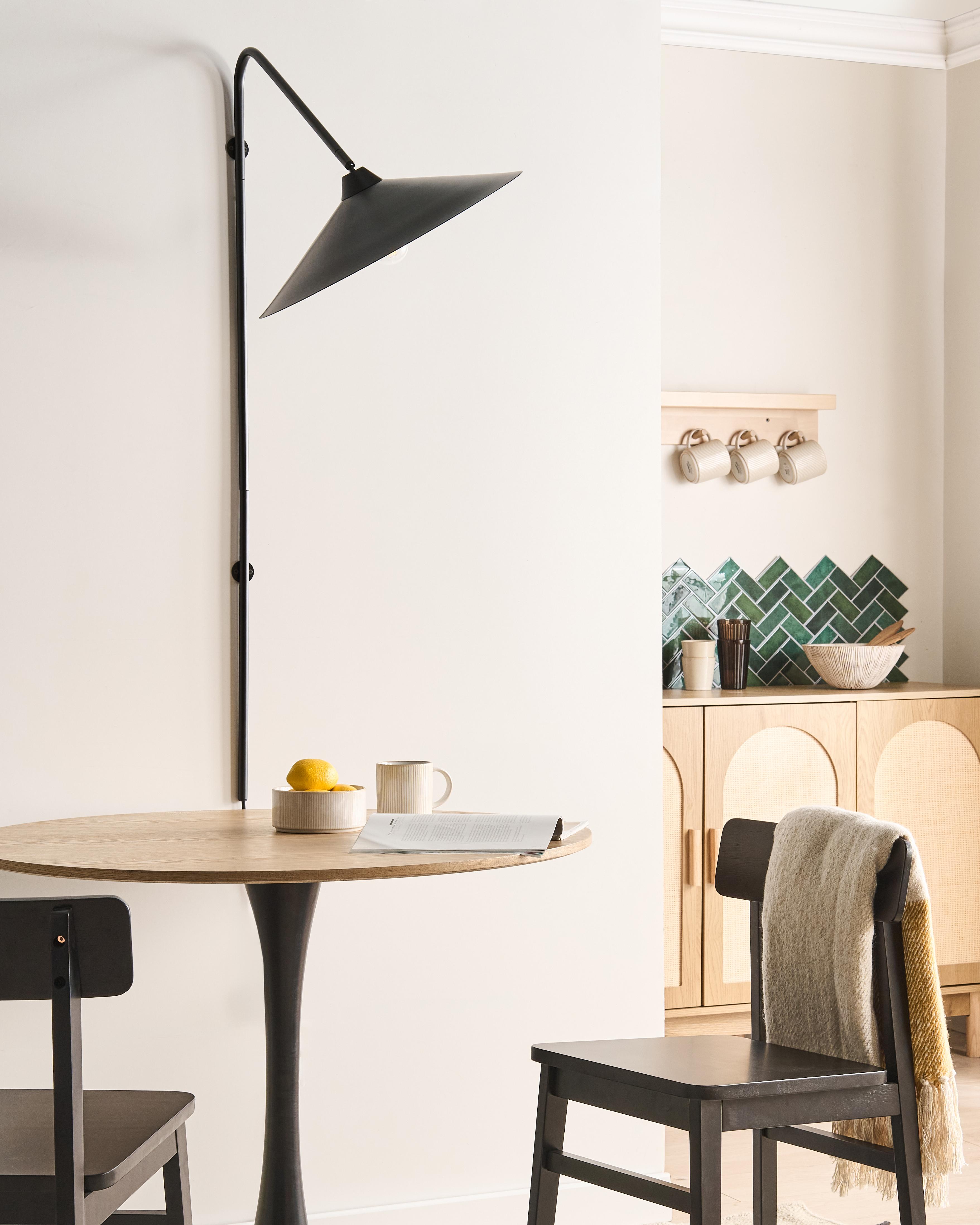 Wandlamp NENTON Metaal Zwart