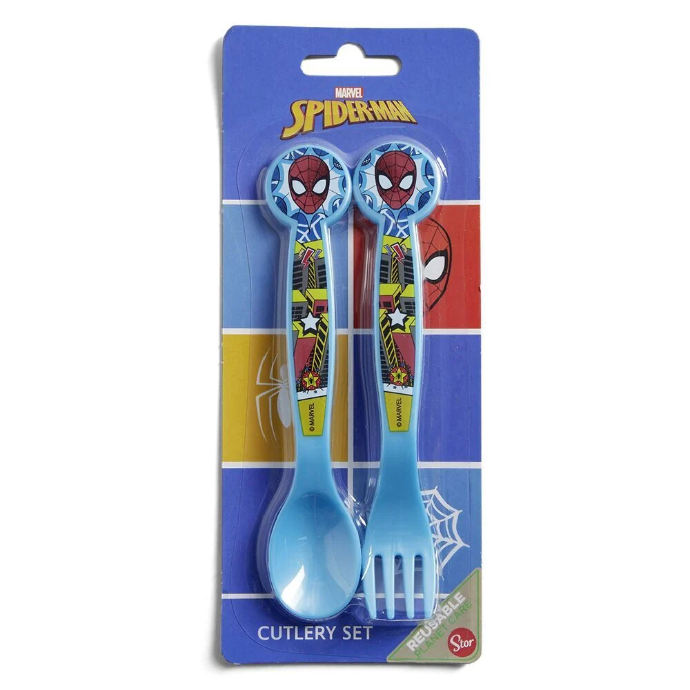 Couverts en plastique pour enfant Spiderman
