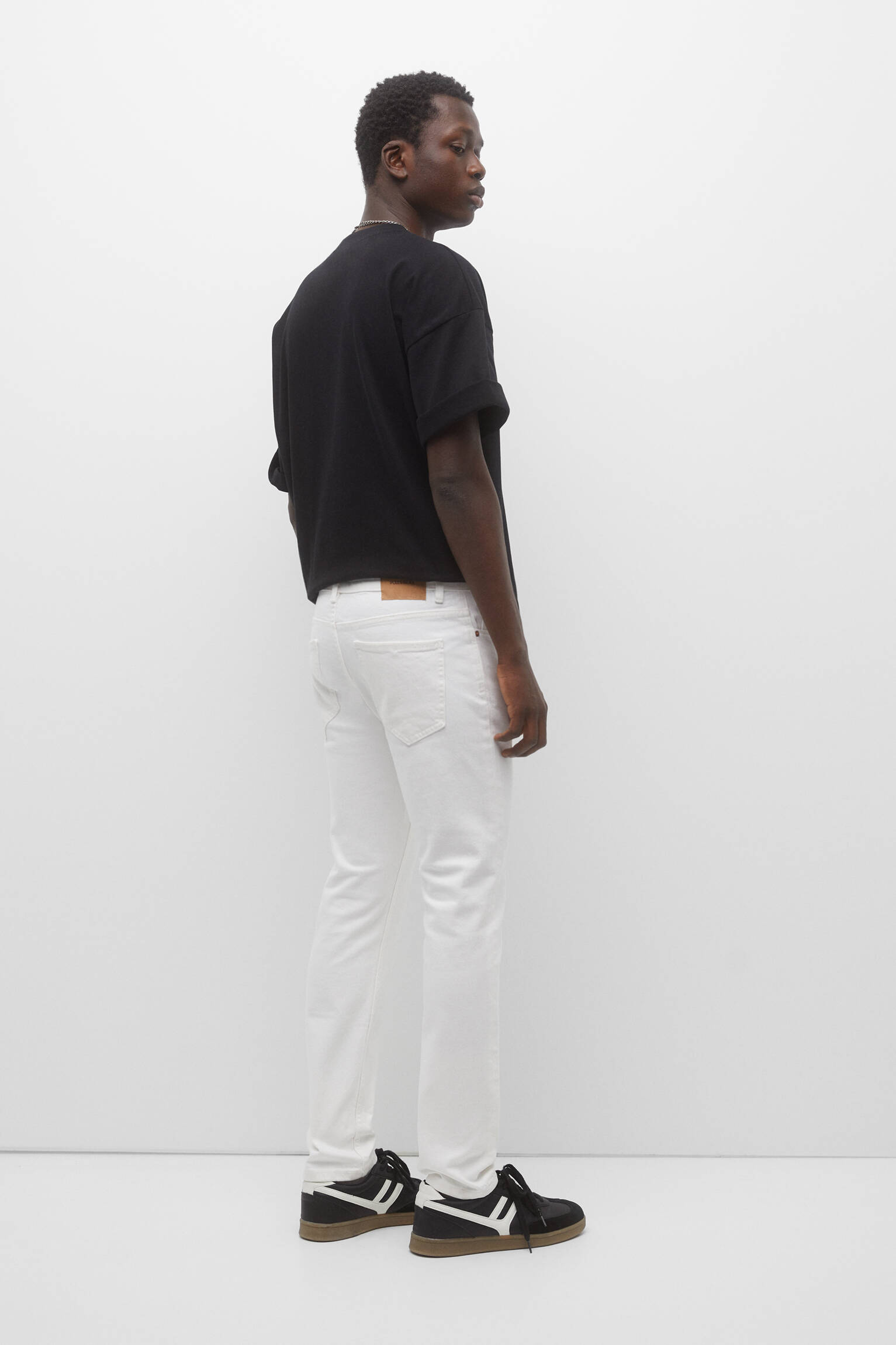 CALÇA JEANS BÁSICA SLIM FIT - BRANCA