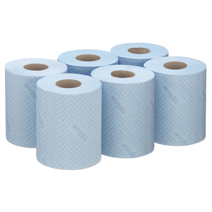 WypAll 6220 L10 poetsrollen 1 laags blauw 6 rollen (6220)