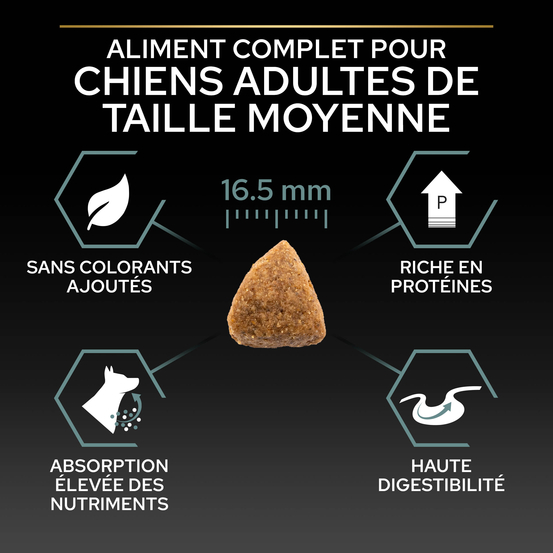 Croquettes chien adulte digestion difficile à l'agneau - 14 kg