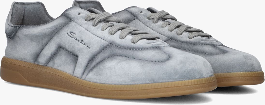 lichtgrijze santoni lage sneakers oly cube