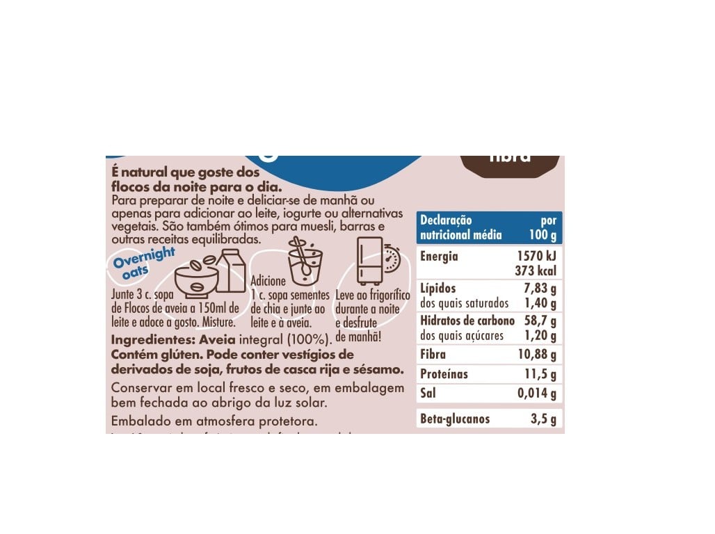 FLOCOS SALUTEM AVEIA GROSSOS INTEGRAIS 375G