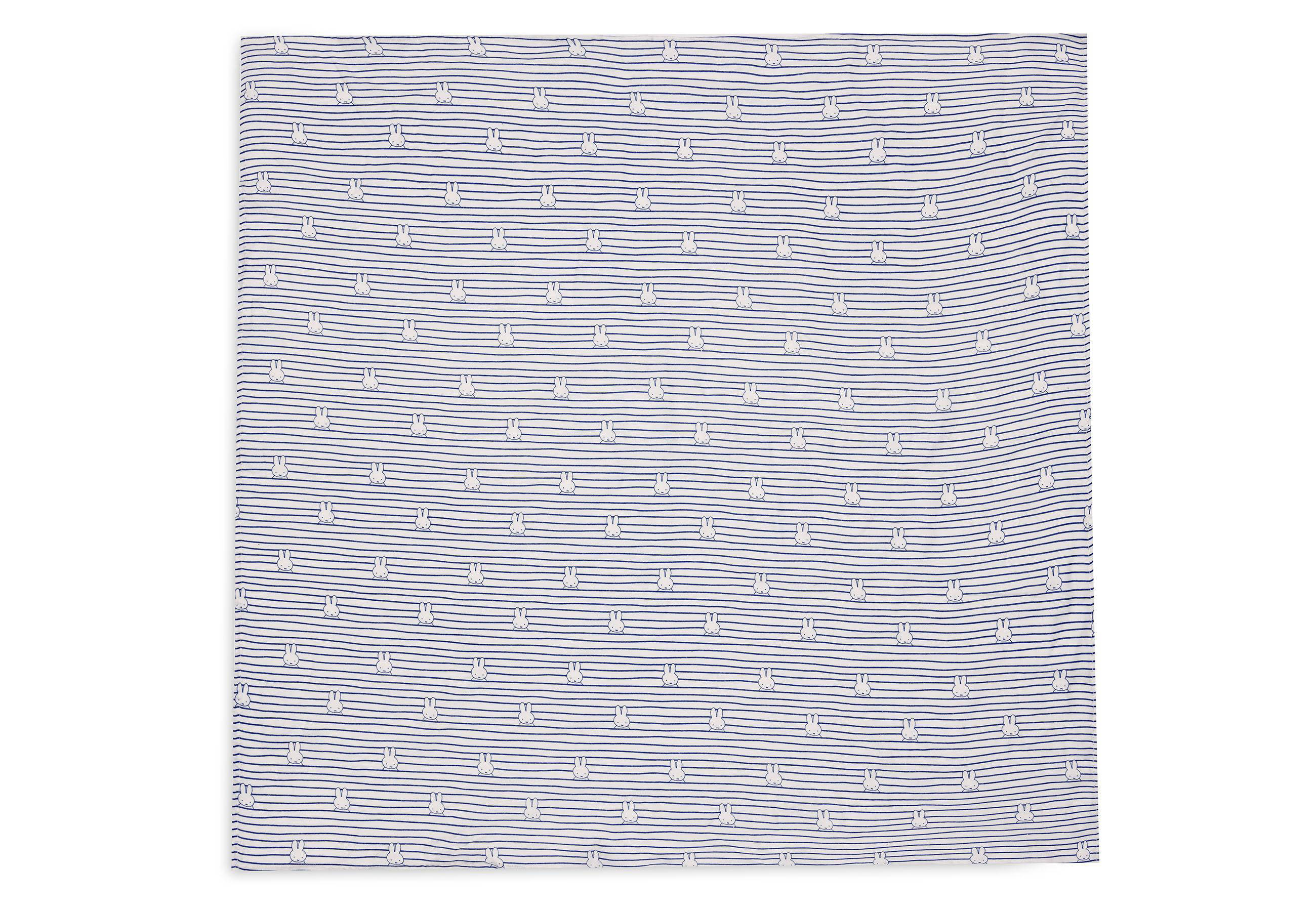 Jollein hydrofiele doek large Miffy Stripe Navy - set van 2