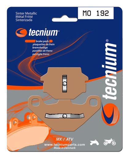 Plaquettes de freins Tecnium MX/Quad métal fritté - MO192