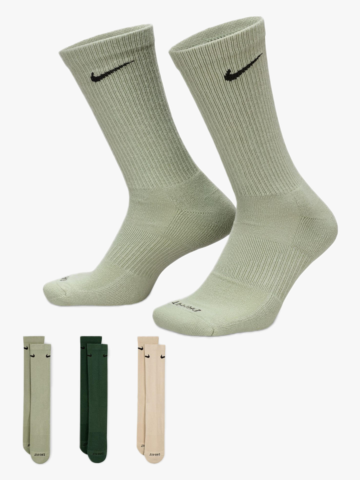 Everyday Plus Cushioned Training Crew Socks 3pk