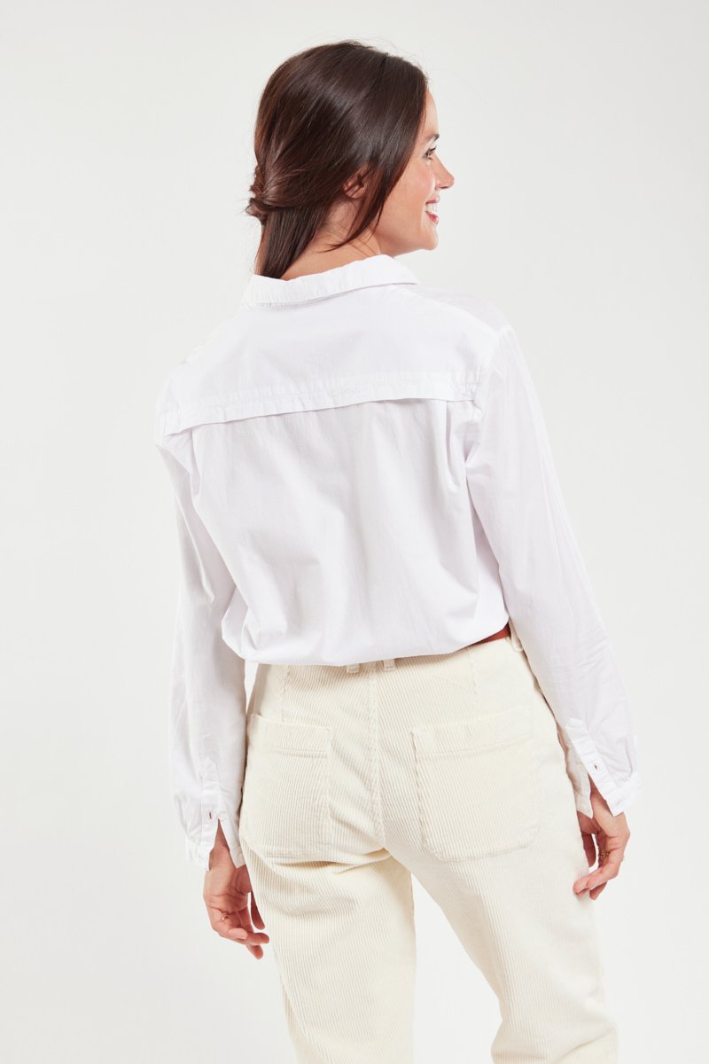 Chemisier uni - coton