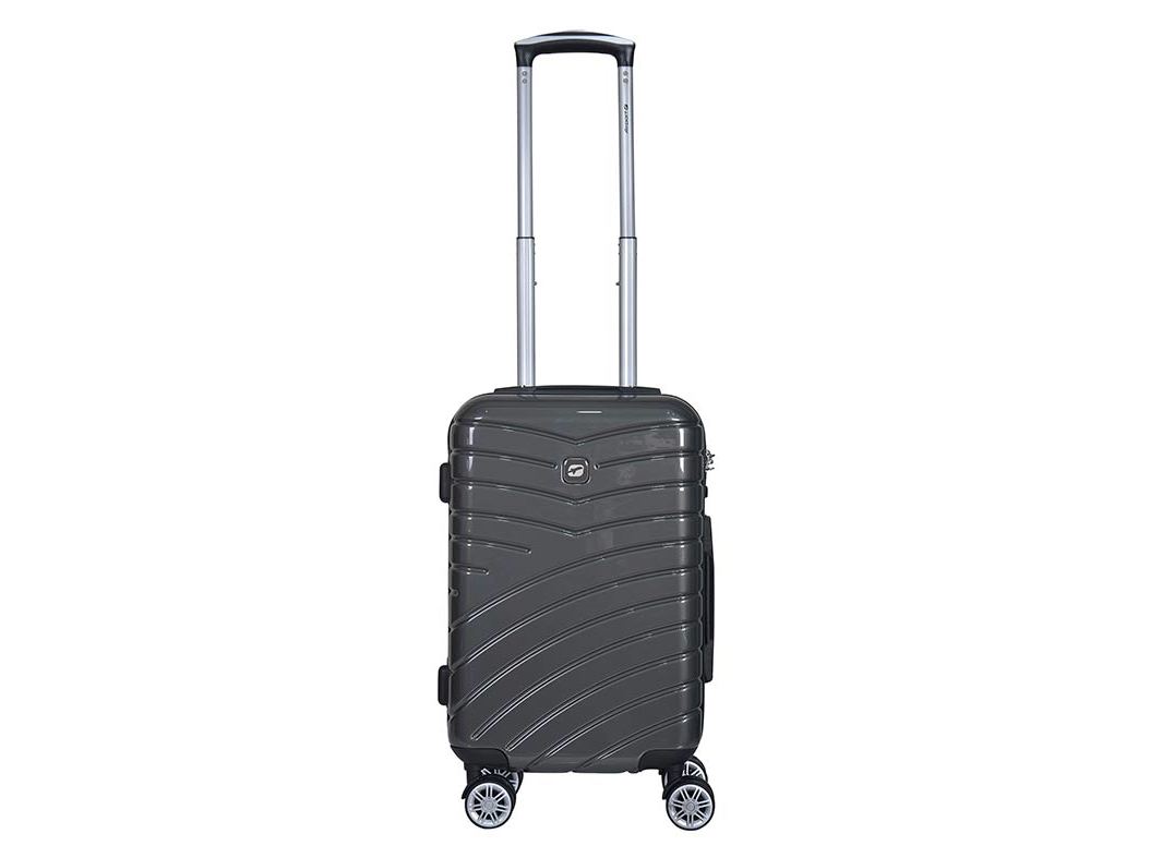MALA DE CABINE RÍGIDO AIRPORT CINZENTO 8 RODAS 55CM