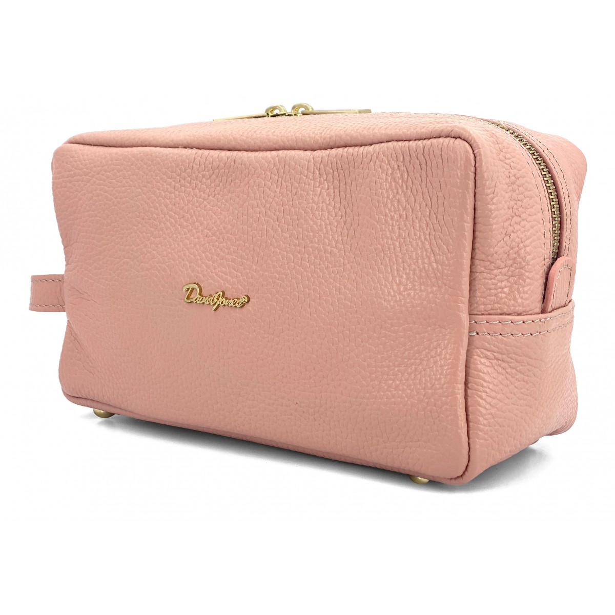 David Jones Trousse de toilette en cuir de vachette David Jones