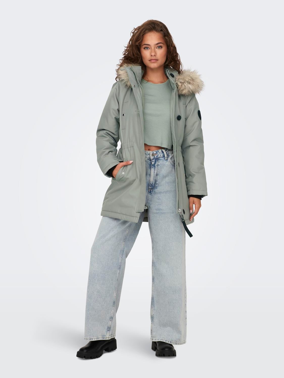 ONLIRIS Langer Parka Shadow