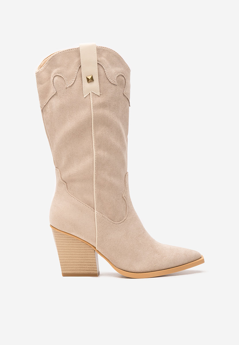 Bottes femme beige Favira