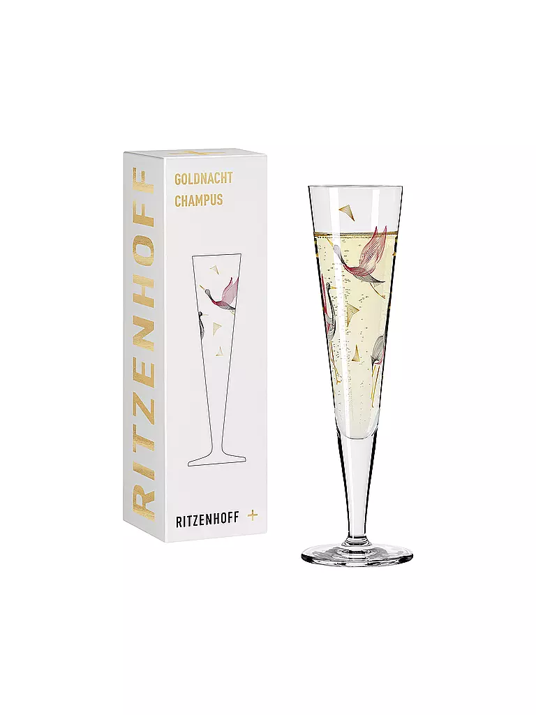 RITZENHOFF Champagnerglas Goldnacht Champus #15 Christine Kordes 2021  gold