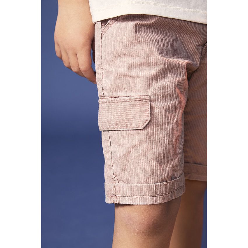 Bermuda en toile de coton pour garçon - Rose
