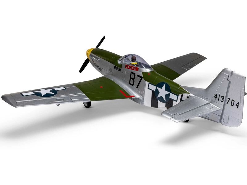 E-flite Warbird P-51D Mustang 1000 mm BNF, AS3X  und SAFE S Warbird-Modell für Anfänger