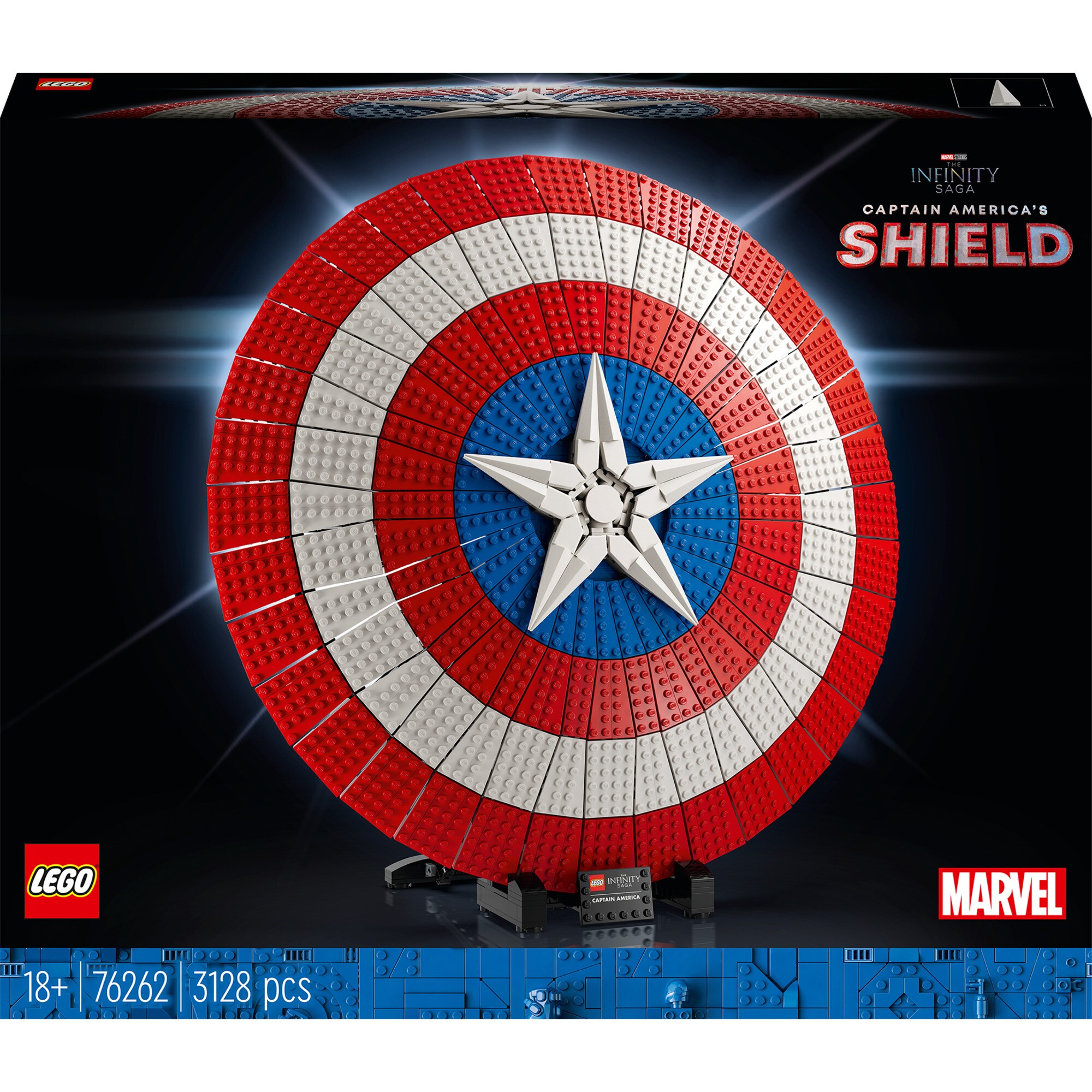 LEGO Konstruktionsspielzeug Marvel Super Heroes Captain Americas Schild