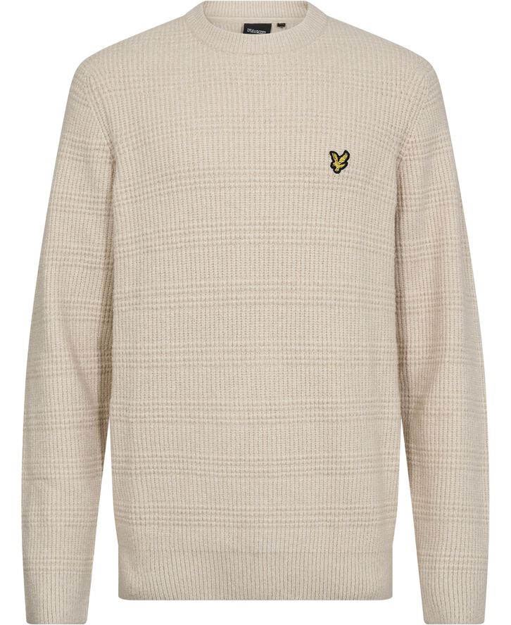 Lyle & Scott Waffle Knit Jumper W870 cove