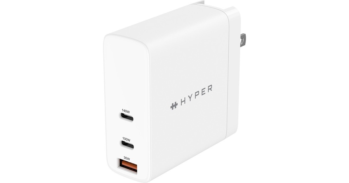 HyperHyperJuice 140W PD 3.1 USB-C Charger  (Wit)