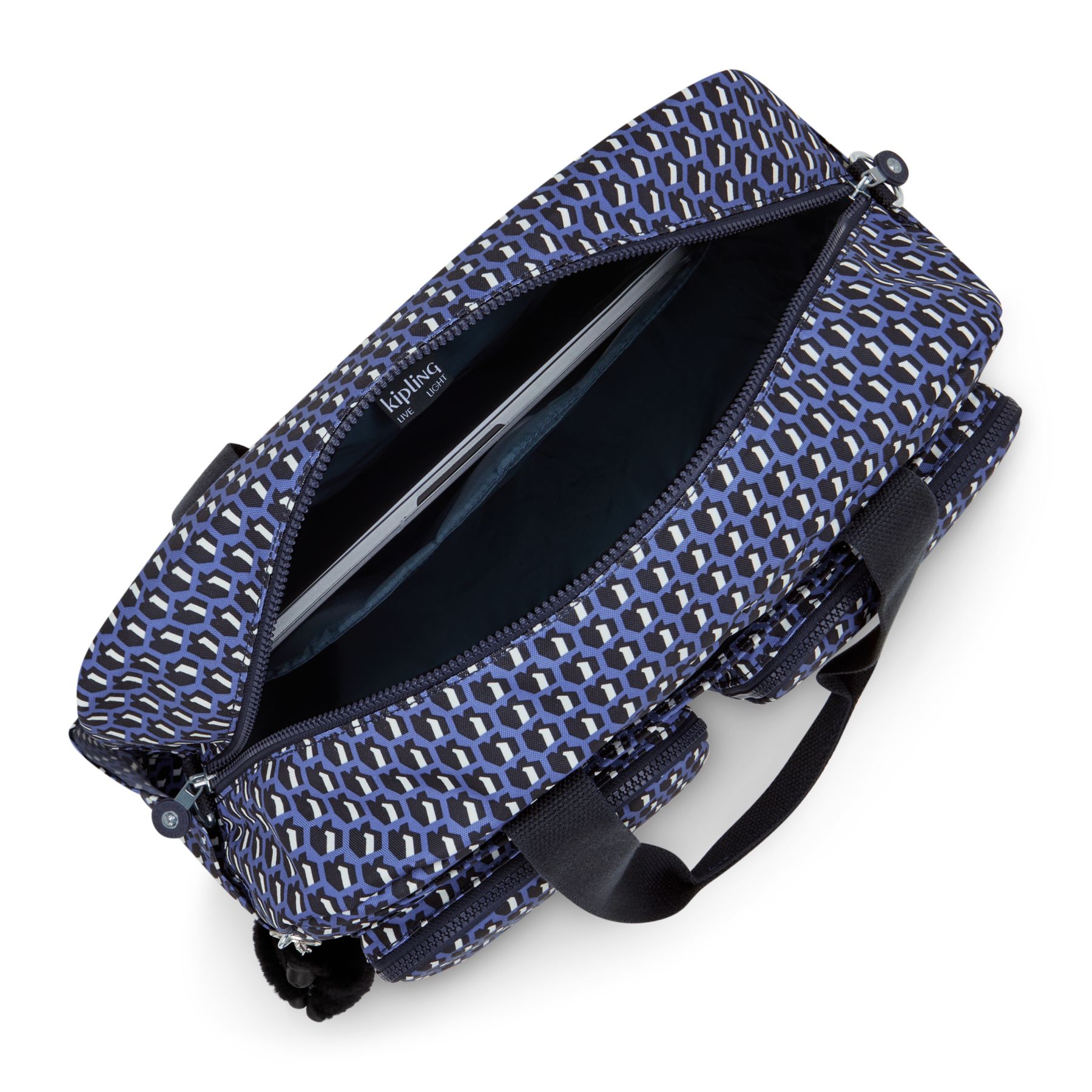 DEFEA XL Sac de voyage de taille moyenne pour le week-end avec compartiment pour ordinateur portable - 3D K Blue