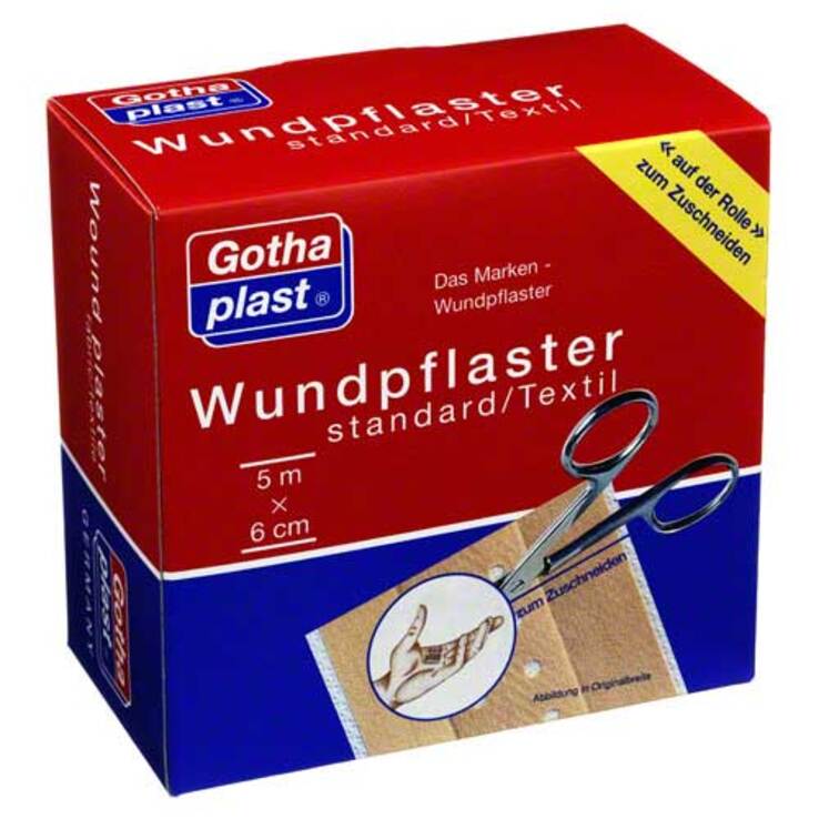 Gothaplast Wundpflaster standard 6 cm x 5 m Rolle, 1 St