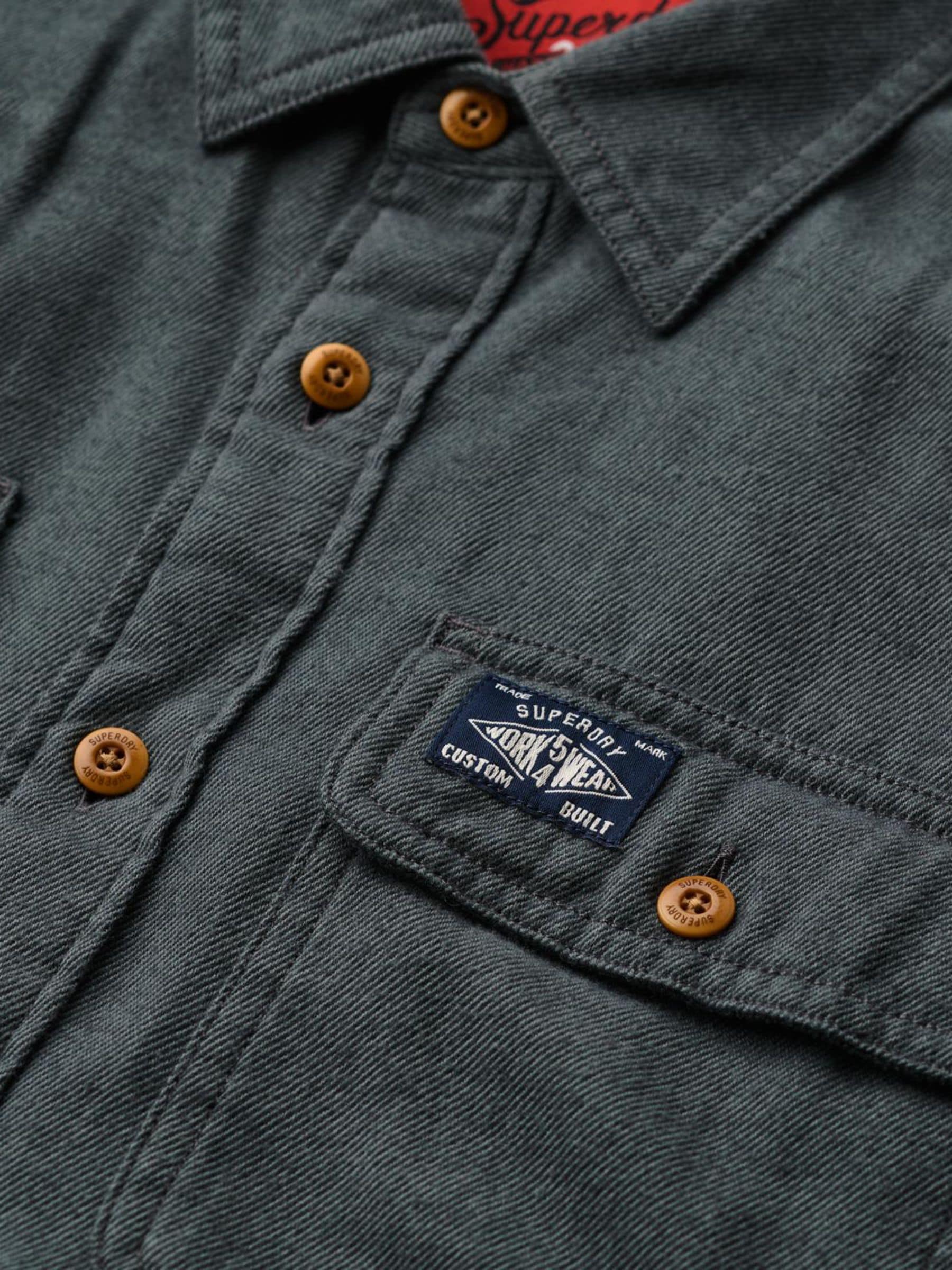 Groen - Superdry Trailsman overhemd met relaxte pasvorm