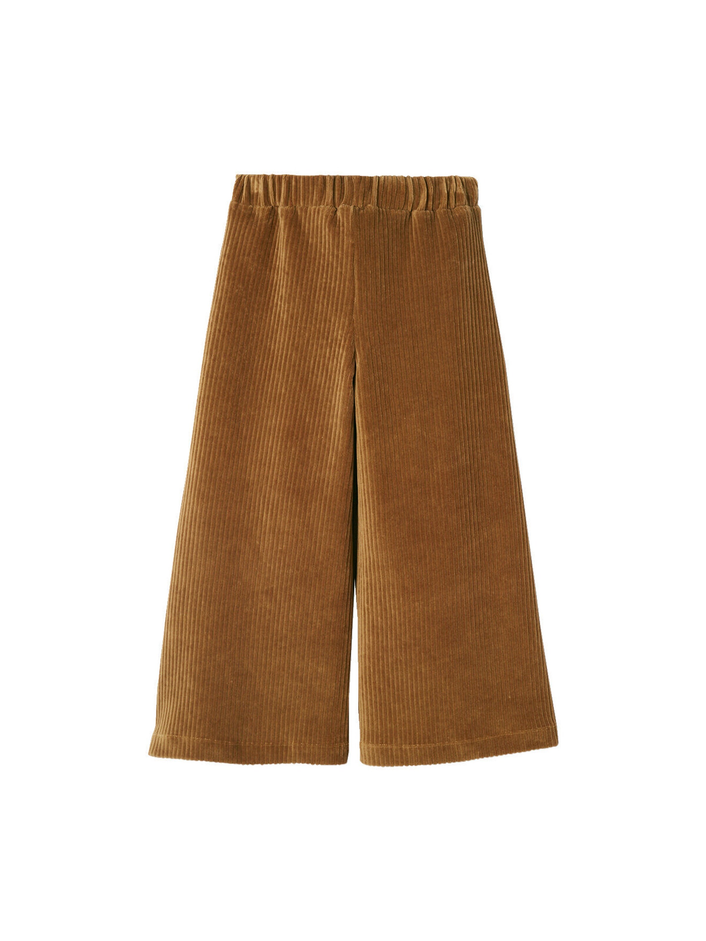 Vertbaudet Weite Mädchen Cordhose, Bundweite verstellbar braun