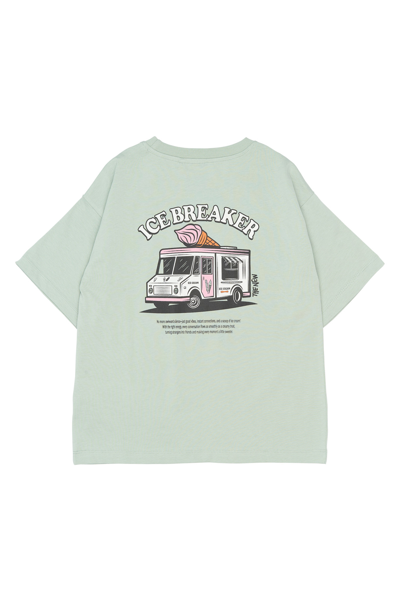 The New The New shirt Stefano aqua gray