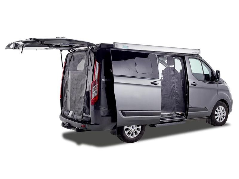 Van Quito Schiebetürenmoskitonetz, fine-mesh Ford Custom V7 Schiebetürenmoskitonetz Reissverschluss, Ford Custom V710 (ab 2023), Beifahrerseite (rechts), Maschenweite Fine-mesh
