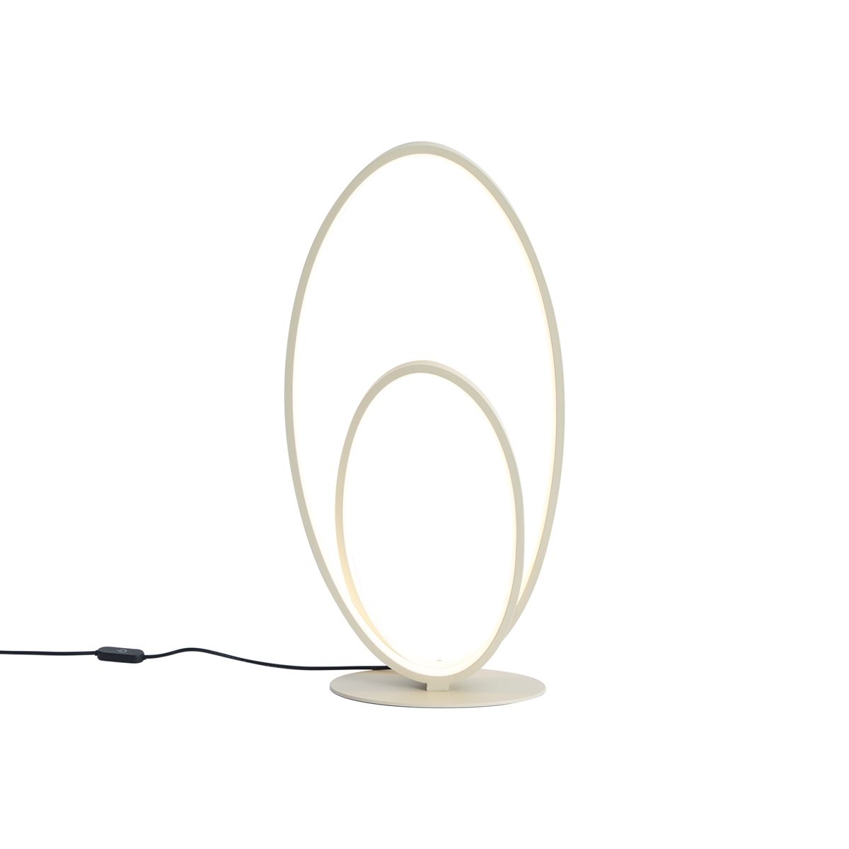 Design tafellamp beige incl. LED 3-staps dimbaar - Boomerang