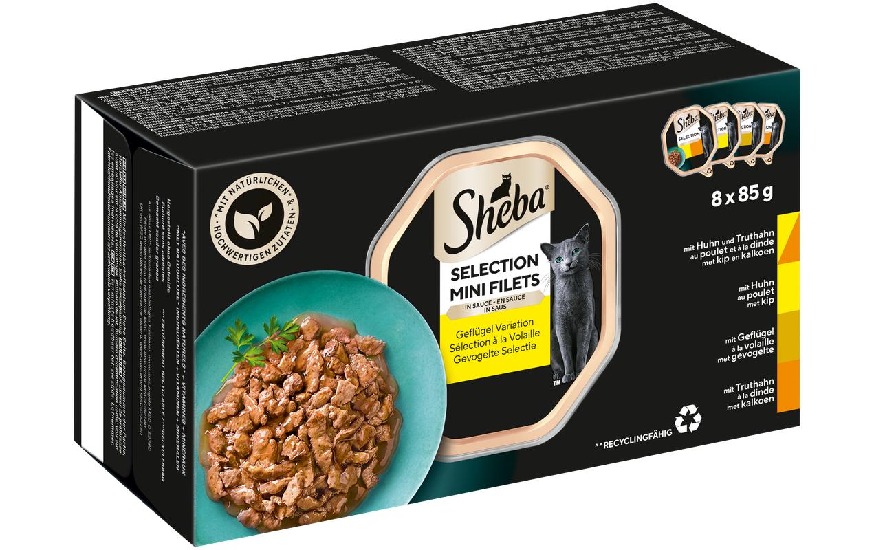 Nassfutter Selection Mini Filets Sauce Geflügel, 8 x 85gAlleinfuttermittel für ausgewachsene Katzen