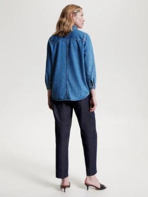 Sobretudo jeans de corte regular