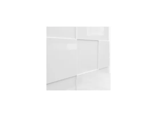 Vaisselier 2 portes Laqué Blanc brillant - TICATO