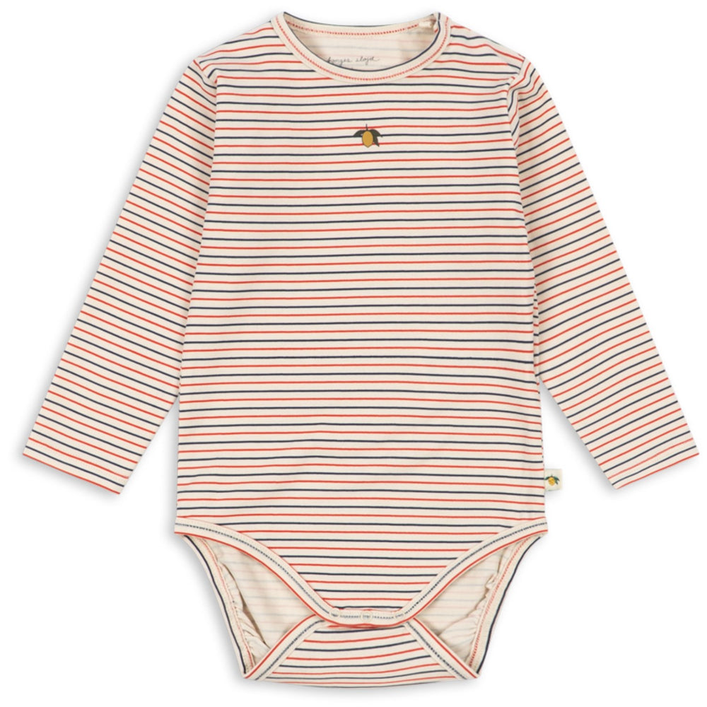 Køb Konges Sløjd Stripe Tricolore Petit Basic Ls Body Gots