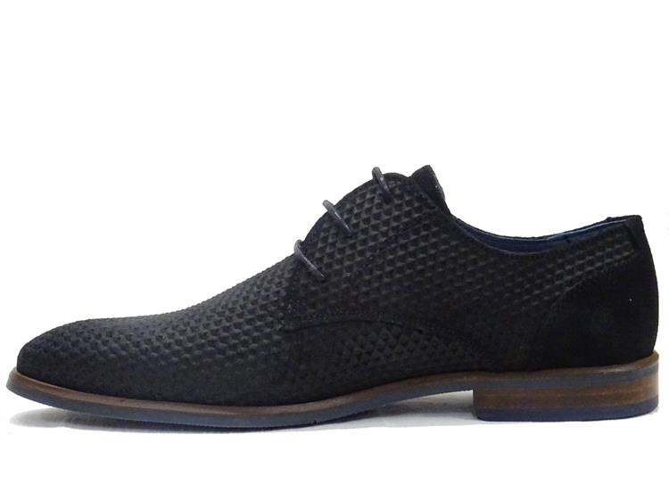 Berkelmans arcos 3d black print suede