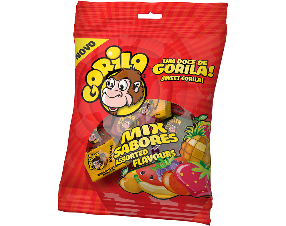PASTILHA GORILA ELÁSTICA MIX SABORES 60G