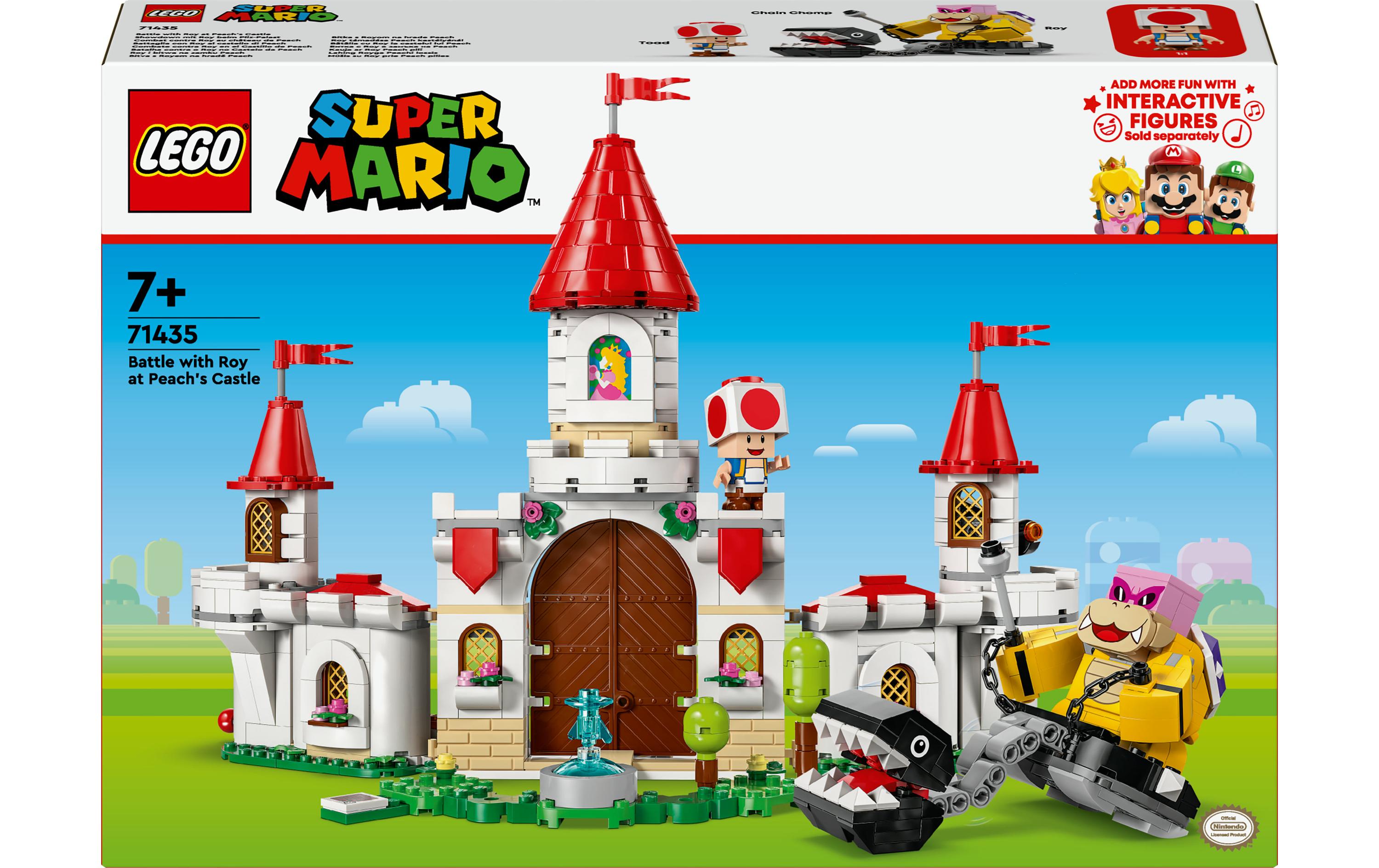 Super Mario Showdown mit Roy beim Pilz-Palast 71435Actionspielset mit Prinzessinnenschloss für Kinder