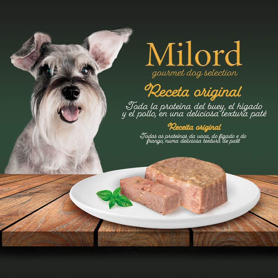 Ração Milord Adult Beef in Pate para Cães (em embalagem)