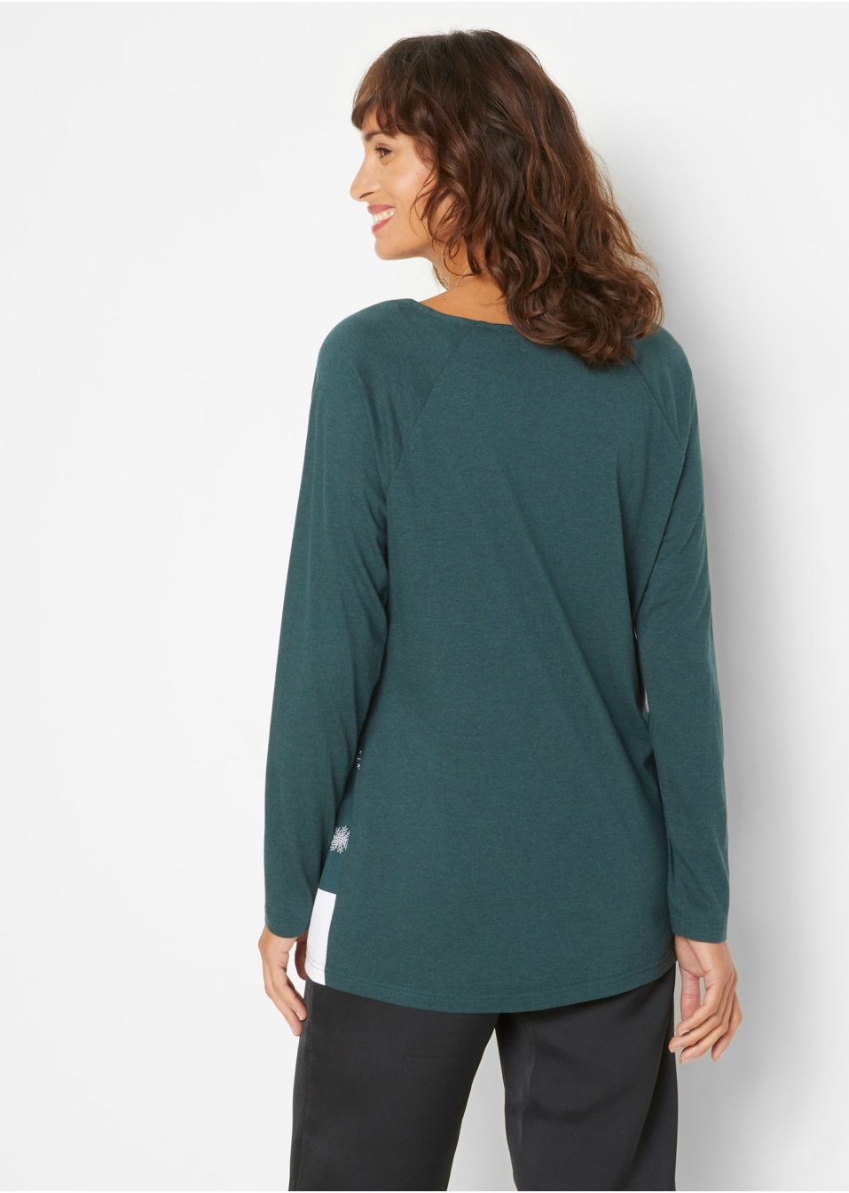 T-shirt manches longues avec motif de Noël