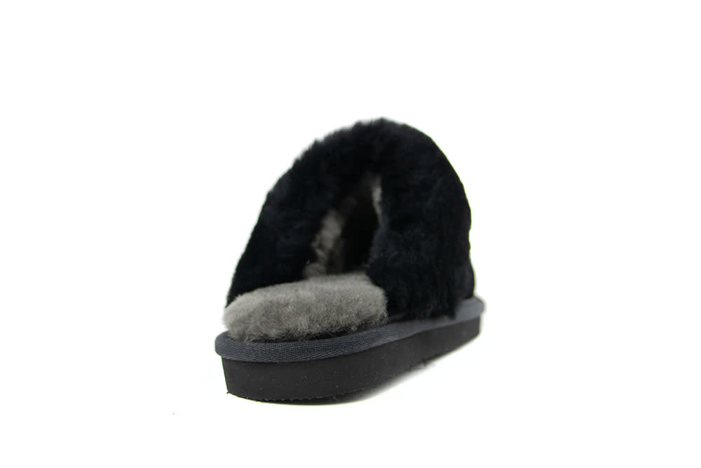Warmbat Pantoffels Flurry Kids  Black Suede