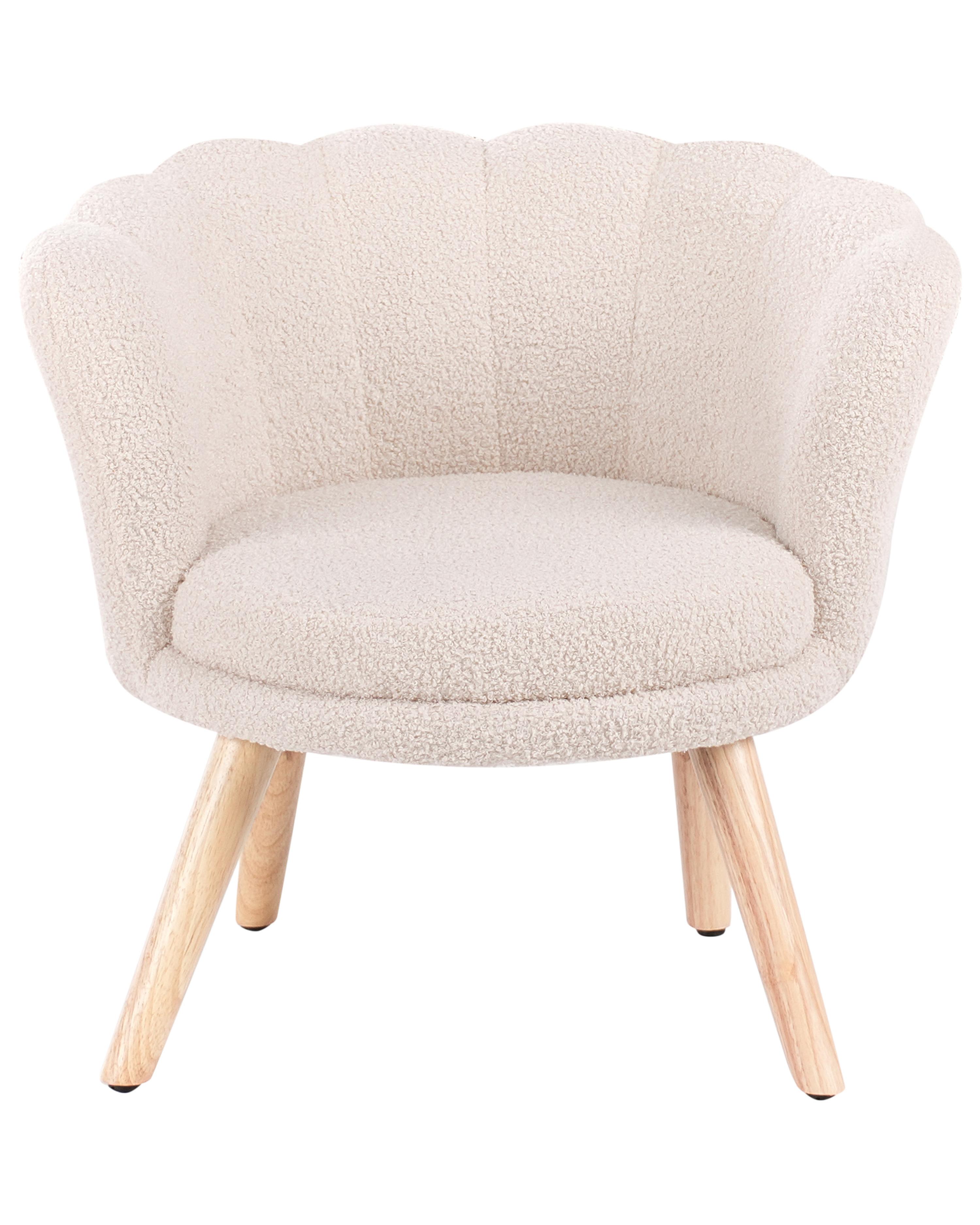 Kinderfauteuil HALBY Bouclé Lichtbeige