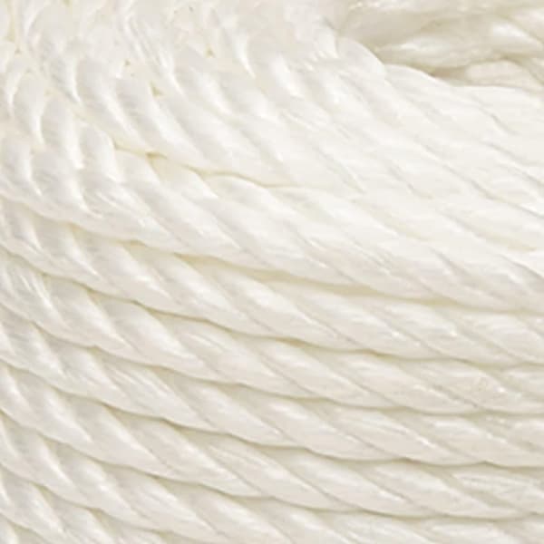 vidaXL Arbeidstau hvit 16 mm 100 m polypropylen