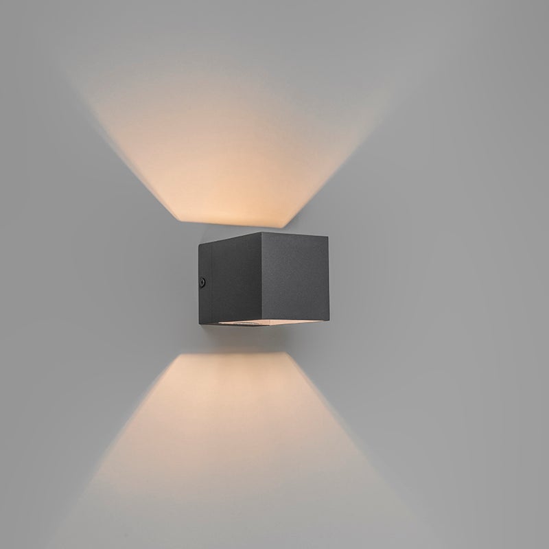 Moderne wandlamp, donkergrijs - Transfer