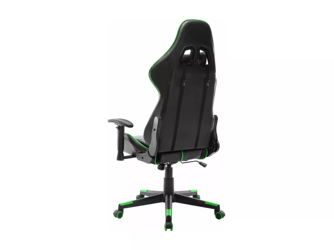 Chaise de jeu Noir et vert Cuir artificiel