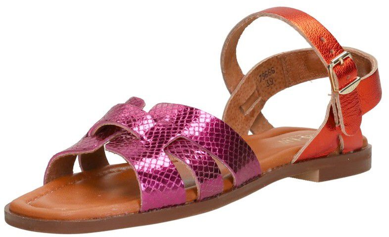 Red Rag Sandalen Plat fuchsia