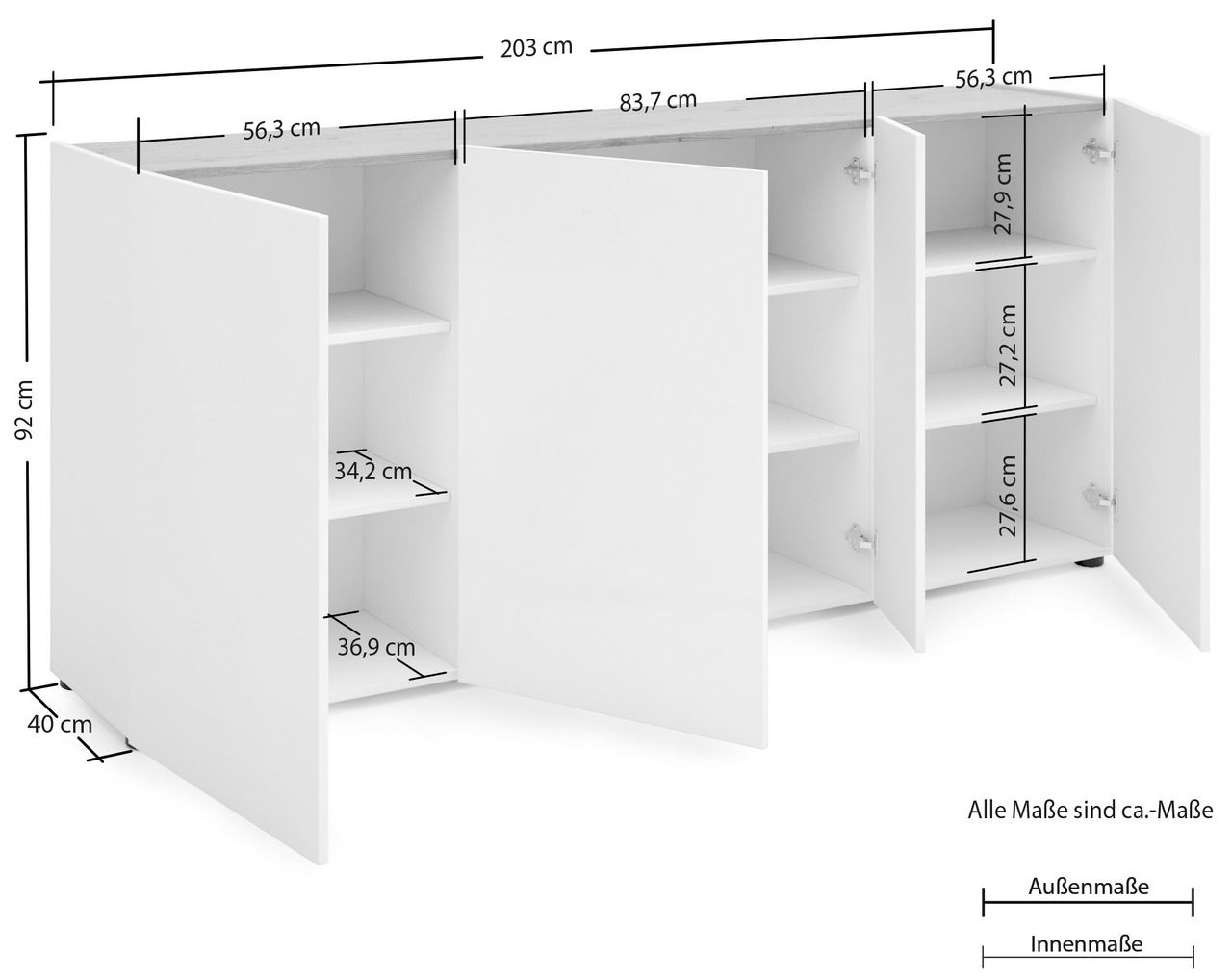 XORA XL-Sideboard TANGO