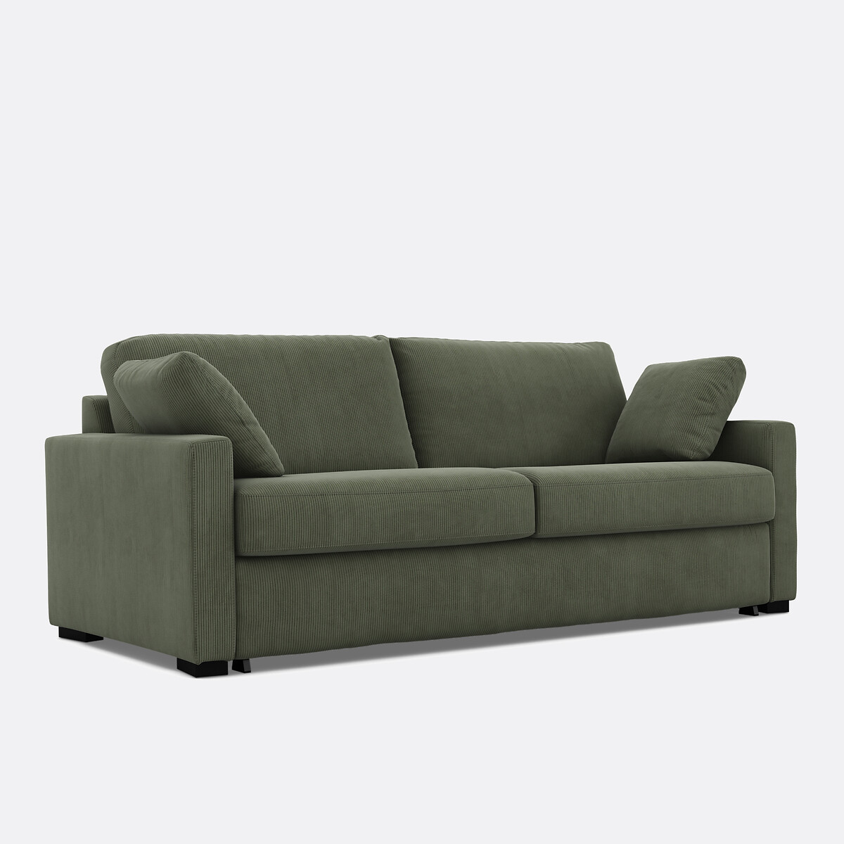 LA REDOUTE INTERIEURS<br>Sofá cama de veludo fino, espuma, Timor