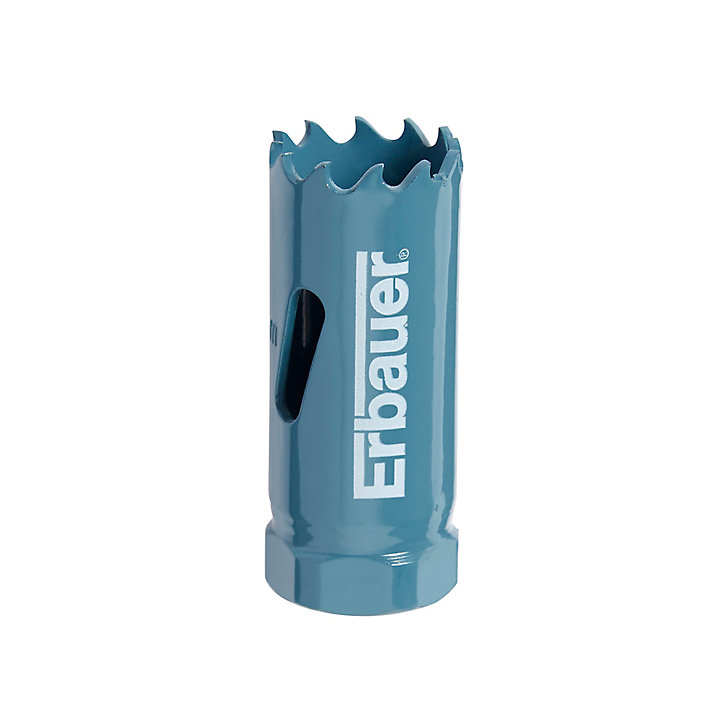 Scie cloche sans foret pilote Erbauer HLE58001 pour multi-matériaux Ø.22 mm
