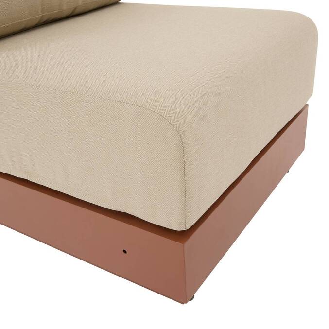 Chauffeuse de jardin ALLURE Beige / Acajou