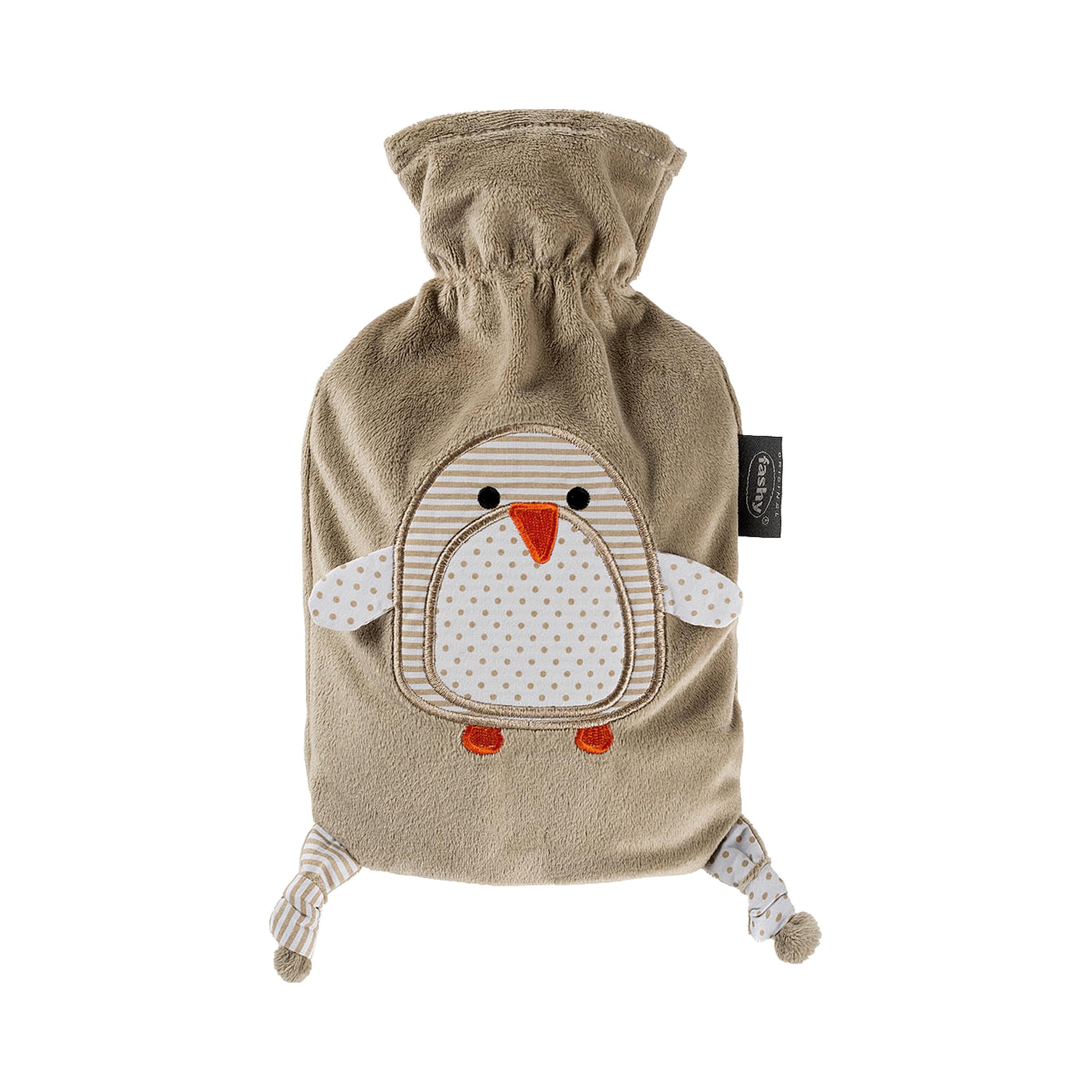 Fashy Wärmflasche mit Flauschbezug Pinguin