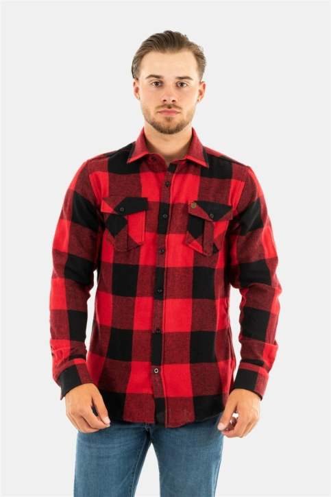 chemise redskins eddie milenio red/black
